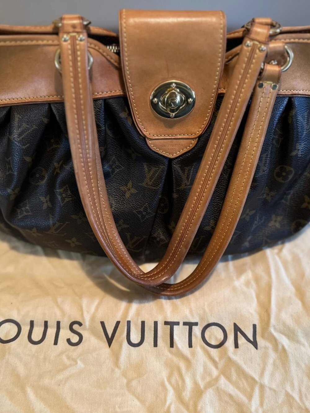 Louis Vuitton Brown Canvas Monogram Boatie MM Shoulder Bag